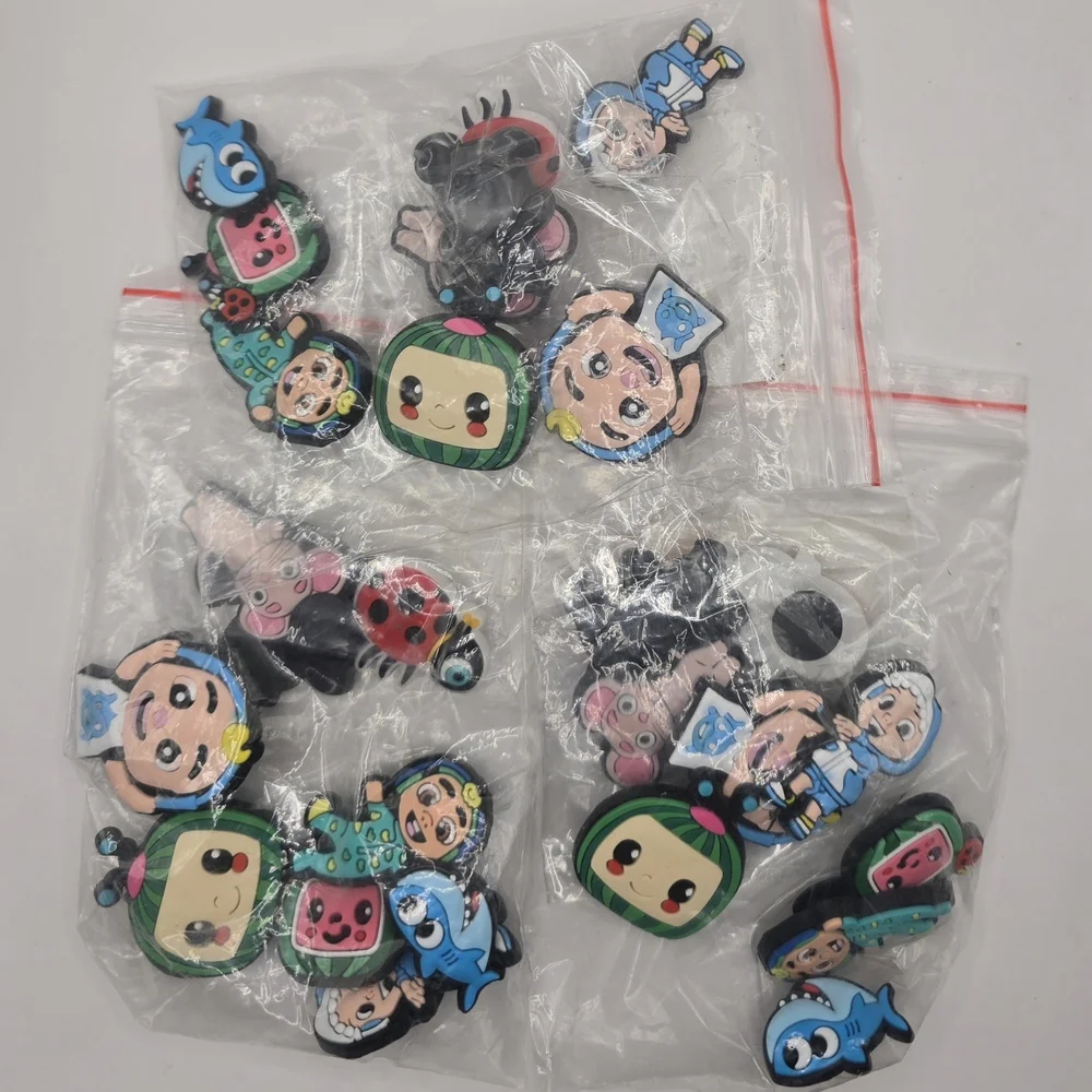 27pcs Cocomelon Croc Charms Lot of 3 Cocomelon Croc Charms